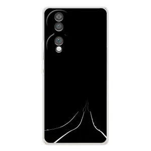 Чехол с картинками на черном фоне для Huawei Honor 70 (Дорога)