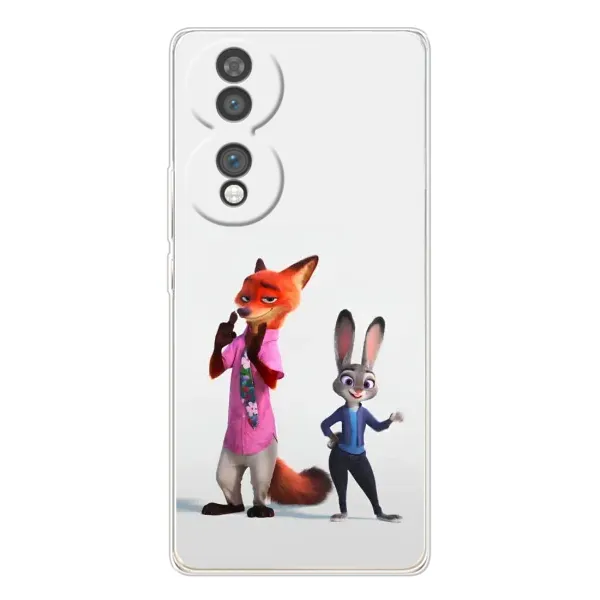Чехол с рисунком «Джуди и Ник» для Huawei Honor 70 Чехол с рисунком «Джуди и Ник» для Huawei Honor 70