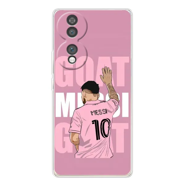Чехол с рисунком «GOAT MESSI» для Huawei Honor 70 Чехол с рисунком «GOAT MESSI» для Huawei Honor 70