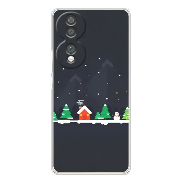 Чехол с рисунком «Город зимний» для Huawei Honor 70 Чехол с рисунком «Город зимний» для Huawei Honor 70