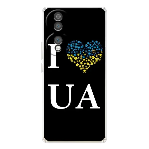 Чехол с рисунком «I Love UA» для Huawei Honor 70 Чехол с рисунком «I Love UA» для Huawei Honor 70