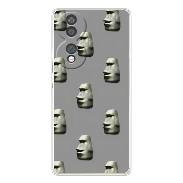 Чехол с рисунком «Каменное лицо» для Huawei Honor 70 Чехол с рисунком «Каменное лицо» для Huawei Honor 70