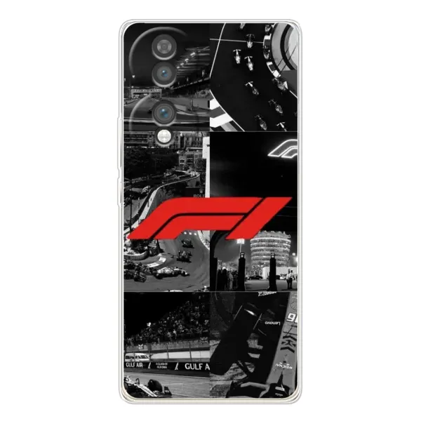 Чехол с рисунком «Коллаж Формула 1» для Huawei Honor 70 Чехол с рисунком «Коллаж Формула 1» для Huawei Honor 70