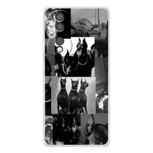 Чехол ДОБЕРМАН для Huawei Honor 70 (Коллаж Доберман)