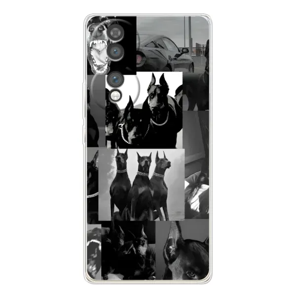 Чехол с рисунком «Коллаж Доберман» для Huawei Honor 70 Чехол с рисунком «Коллаж Доберман» для Huawei Honor 70