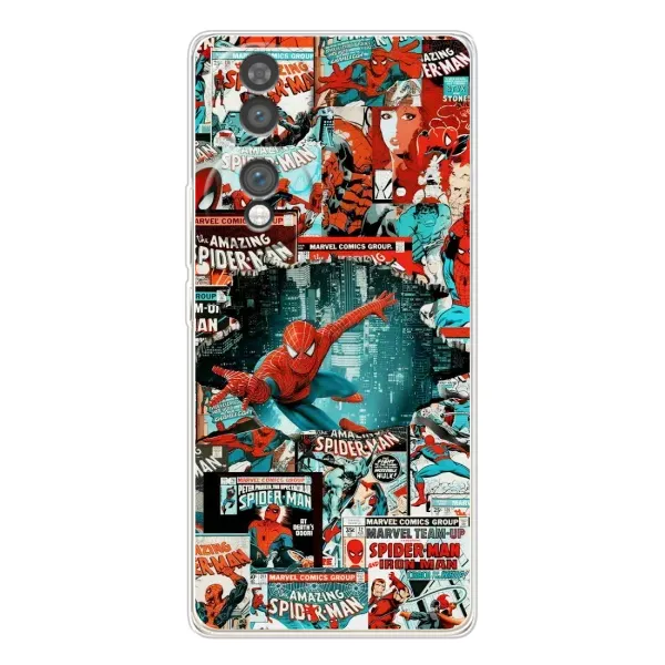 Чехол с рисунком «Комиксы Человек Паук» для Huawei Honor 70 Чехол с рисунком «Комиксы Человек Паук» для Huawei Honor 70