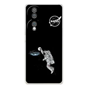 Силиконовый бампер с принтом "Наса" на Huawei Honor 70 (Космонавт баскетболист)