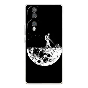 Силиконовый Чехол с принтом "Космонавты" на Huawei Honor 70 (Космонавт)