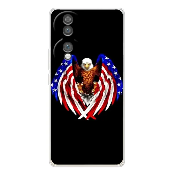 Чехол с рисунком «Крылья США» для Huawei Honor 70 Чехол с рисунком «Крылья США» для Huawei Honor 70