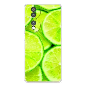 Чехол с изображением вкусной еды для Huawei Honor 70 (Лайм)