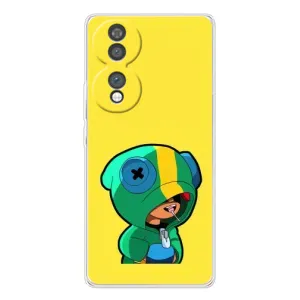 Чехол Бравл Старс для Huawei Honor 70 (Леон (LEON))