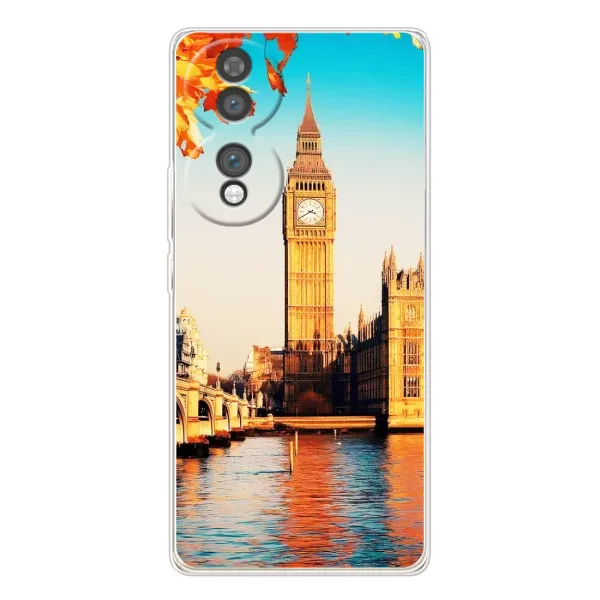 Чехол с рисунком «Летний Лондон» для Huawei Honor 70 Чехол с рисунком «Летний Лондон» для Huawei Honor 70