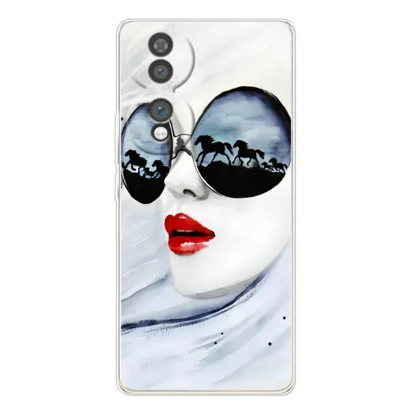 Чехол с рисунком «Любительница коней» для Huawei Honor 70 Чехол с рисунком «Любительница коней» для Huawei Honor 70