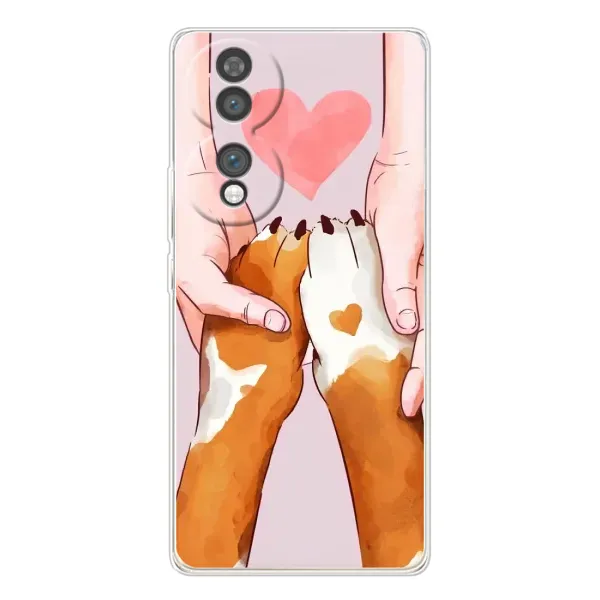 Чехол с рисунком «Любовь к собакам» для Huawei Honor 70 Чехол с рисунком «Любовь к собакам» для Huawei Honor 70