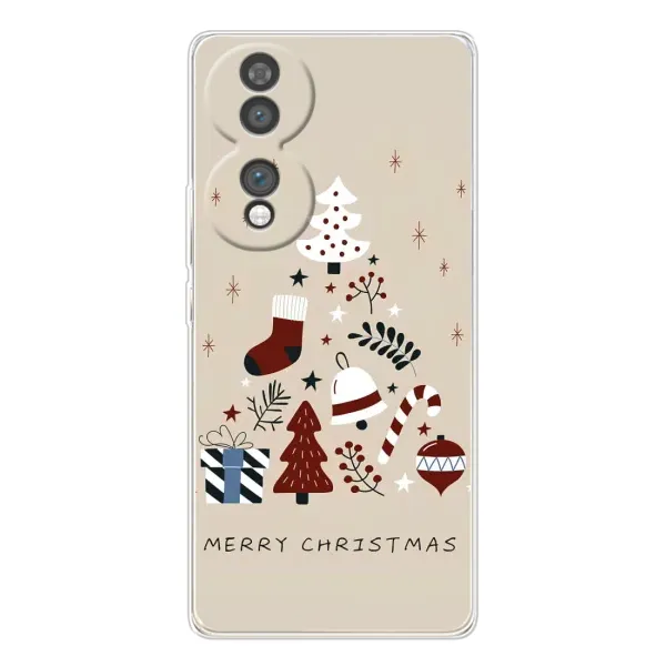 Чехол с рисунком «Merry Christmas» для Huawei Honor 70
