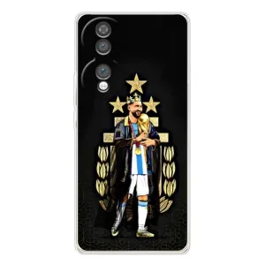 Чехлы Лео Месси Аргентина для Huawei Honor 70 (Месси король)