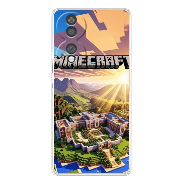 Чехол с рисунком «MINECRAFT» для Huawei Honor 70