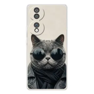 Чехол на тематику: Коты для Huawei Honor 70 (Модный кот)
