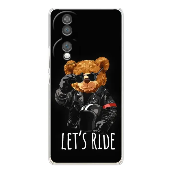 Чехол с рисунком «Модный Мишка» для Huawei Honor 70