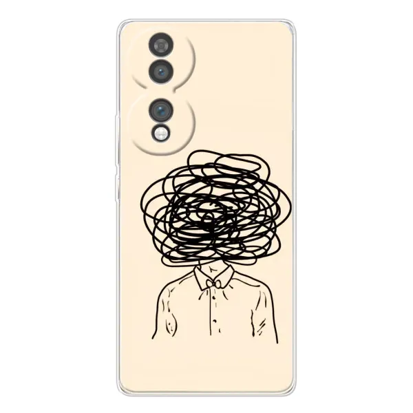Чехол с рисунком «Мысли» для Huawei Honor 70