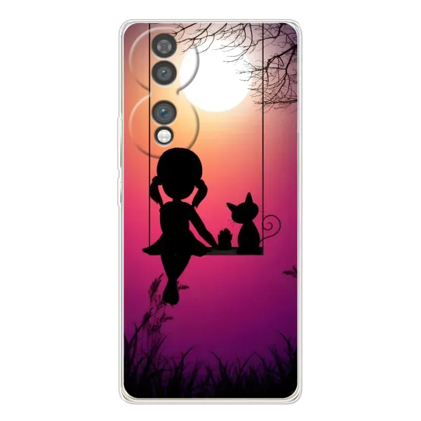 Чехол с рисунком «На качели» для Huawei Honor 70 Чехол с рисунком «На качели» для Huawei Honor 70