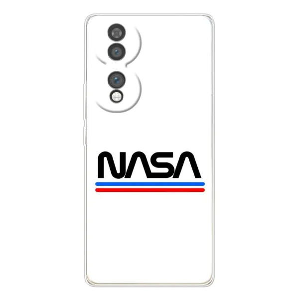 Чехол с рисунком «NASA на белом фоне» для Huawei Honor 70