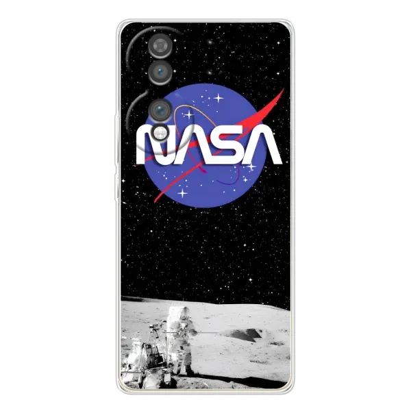 Чехол с рисунком «Nasa на луне» для Huawei Honor 70
