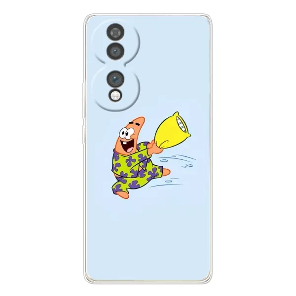 Чехол с рисунком «Патрик с подушкой» для Huawei Honor 70 Чехол с рисунком «Патрик с подушкой» для Huawei Honor 70