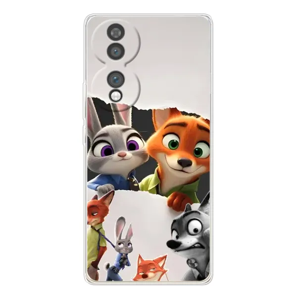 Чехол с рисунком «Персонажи Зоо» для Huawei Honor 70 Чехол с рисунком «Персонажи Зоо» для Huawei Honor 70