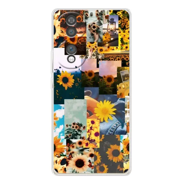Чехол с рисунком «Подсолнуховый дизайн» для Huawei Honor 70 Чехол с рисунком «Подсолнуховый дизайн» для Huawei Honor 70