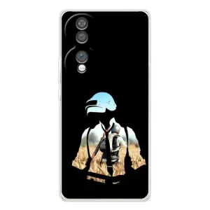 Силиконовый чехол с картинкой "Герой Pubg" на Huawei Honor 70 (Пубг мен)