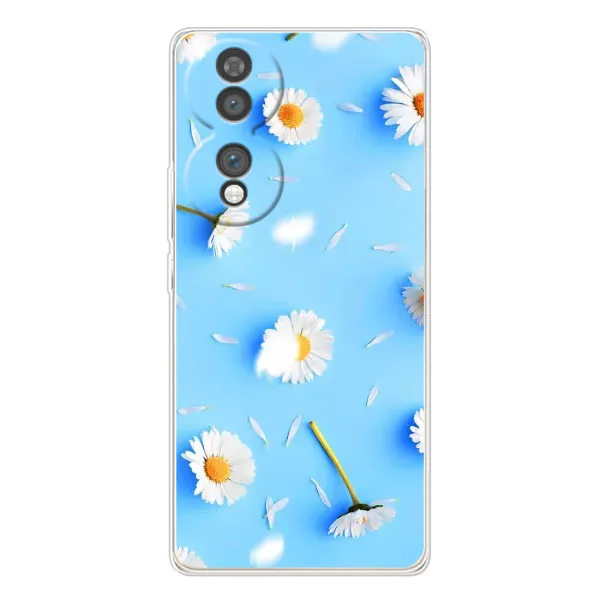 Чехол с рисунком «ромашки на голубом» для Huawei Honor 70