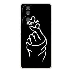 Чохол (Знак сердечка) для Huawei Honor 70 (Сердечко на чорному)