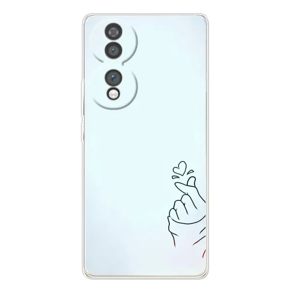 Чехол с рисунком «Сердце на голубом» для Huawei Honor 70 Чехол с рисунком «Сердце на голубом» для Huawei Honor 70