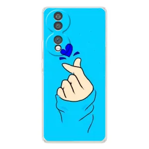 Чохол (Знак сердечка) для Huawei Honor 70 (Сердечко на синоьому)