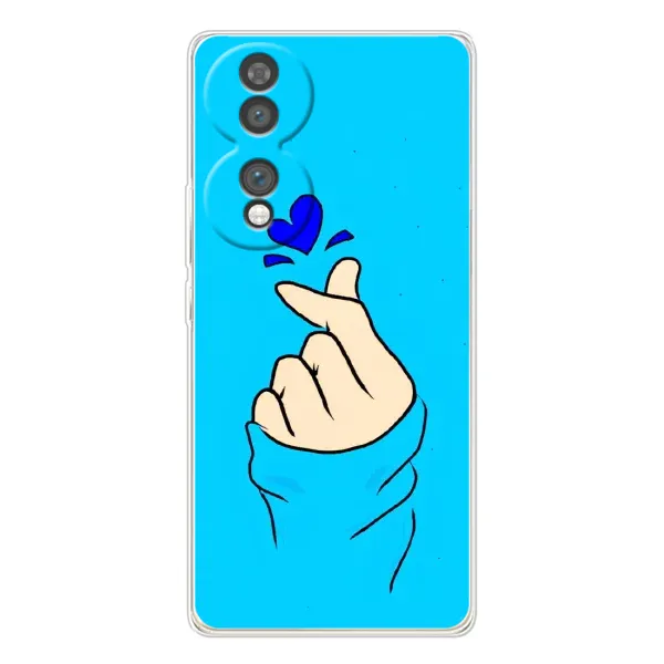 Чехол с рисунком «Сердце на синем» для Huawei Honor 70 Чехол с рисунком «Сердце на синем» для Huawei Honor 70