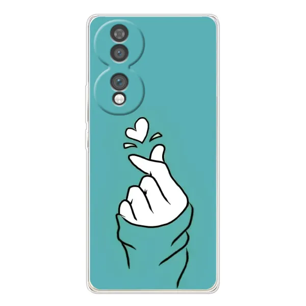 Чехол с рисунком «Сердечко на бирюзовом» для Huawei Honor 70 Чехол с рисунком «Сердечко на бирюзовом» для Huawei Honor 70