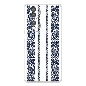 Силиконовый Чехол на Huawei Honor 70 с картинкой Вышиванки (Синяя вышиванка)