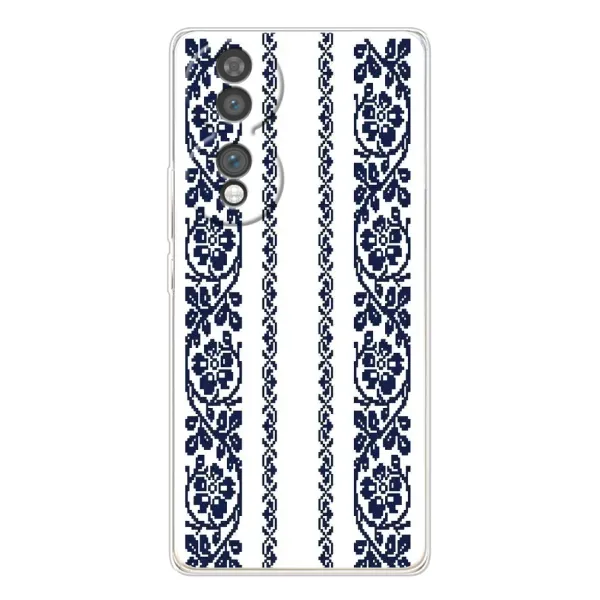 Чехол с рисунком «Синяя вышиванка» для Huawei Honor 70 Чехол с рисунком «Синяя вышиванка» для Huawei Honor 70