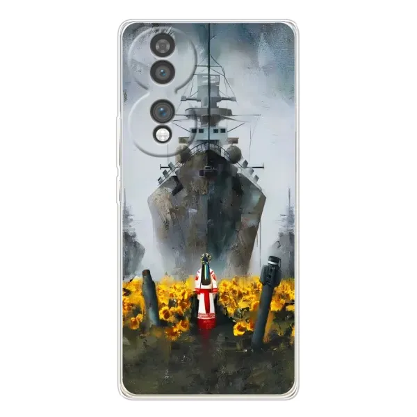 Чехол с рисунком «Смелость» для Huawei Honor 70 Чехол с рисунком «Смелость» для Huawei Honor 70