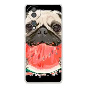 Чехол (ТПУ) Милые собачки для Huawei Honor 70 (Смешной Мопс)