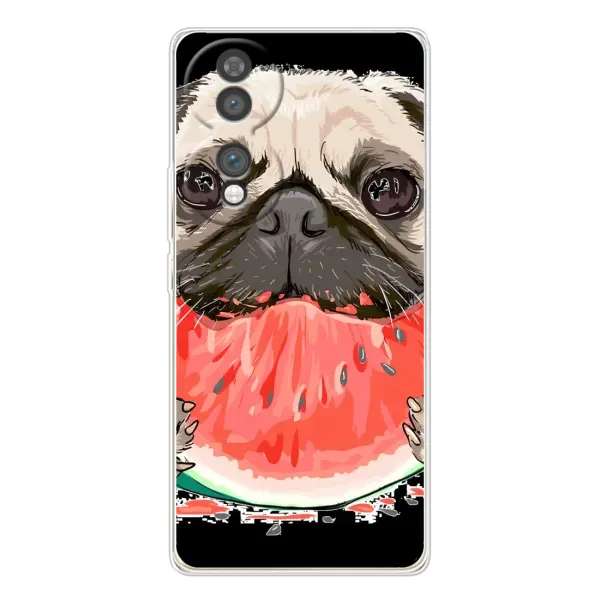 Чехол с рисунком «Смешной Мопс» для Huawei Honor 70 Чехол с рисунком «Смешной Мопс» для Huawei Honor 70
