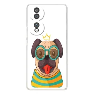 Бампер для Huawei Honor 70 с картинкой "Песики" (Собака Король)