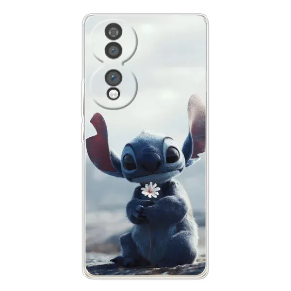 Чехол с рисунком «Стич с цветочком» для Huawei Honor 70 Чехол с рисунком «Стич с цветочком» для Huawei Honor 70