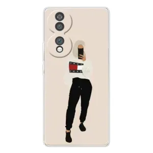 Силіконовый Чохол на Huawei Honor 70 з картинкой Модных девушек (Стильна)