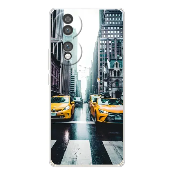 Чехол с рисунком «Такси» для Huawei Honor 70 Чехол с рисунком «Такси» для Huawei Honor 70