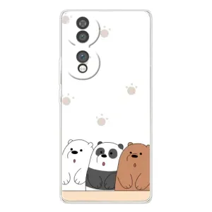 Чохли з зображенням різних тварин на Huawei Honor 70 (Здивовані ведмедики)