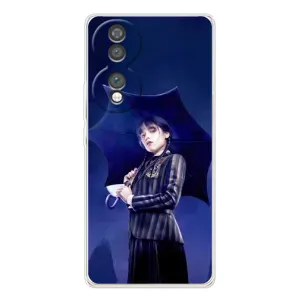 Чехлы с принтом Уэнсдей на Huawei Honor 70 (Уэнсдей с зонтом)