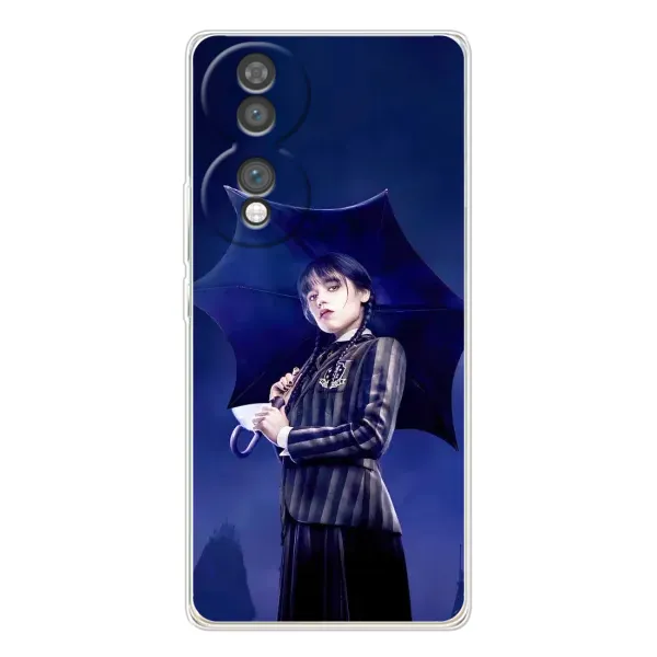 Чехол с рисунком «Уэнсдей с зонтом» для Huawei Honor 70 Чехол с рисунком «Уэнсдей с зонтом» для Huawei Honor 70