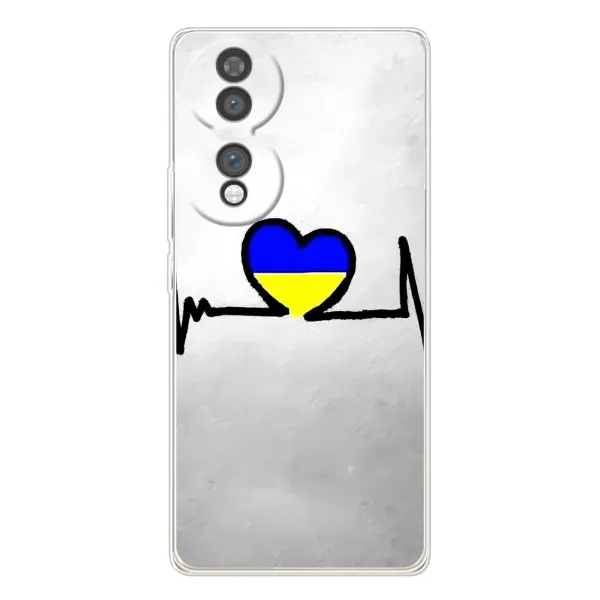 Чехол с рисунком «Украинская кардиограмма» для Huawei Honor 70 Чехол с рисунком «Украинская кардиограмма» для Huawei Honor 70